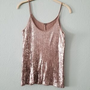 Chan Luu sequin tank top small